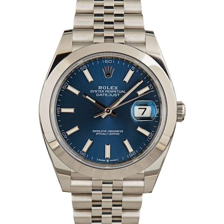 PreOwned Rolex Datejust 41 Ref 126300 Blue Dial