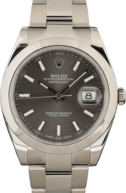 Pre-Owned Rolex Datejust 126300 Steel Oyster