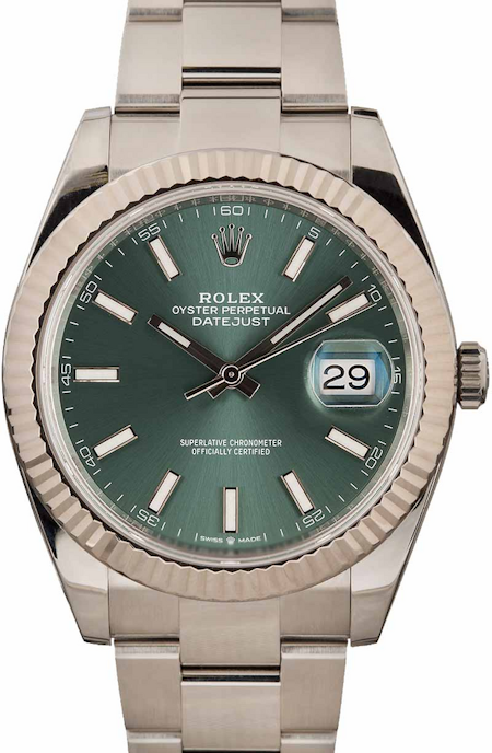 Rolex Datejust 41 Ref 126334 Green Dial