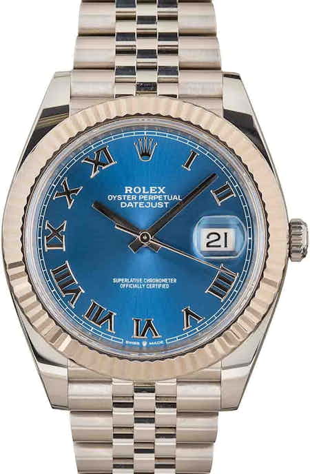 PreOwned Rolex Datejust 41 Ref 126334 Blue Dial