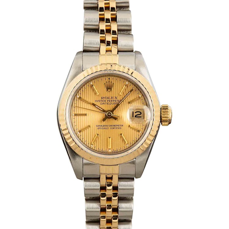 Womens Rolex Datejust 69173 Tapestry Dial