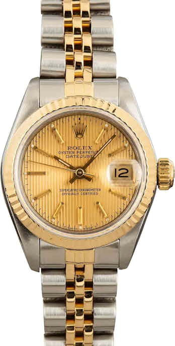 Womens Rolex Datejust 69173 Tapestry Dial