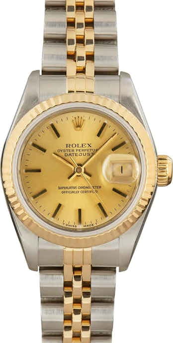 Ladies Rolex Datejust 69173 Steel & 18k Yellow Gold