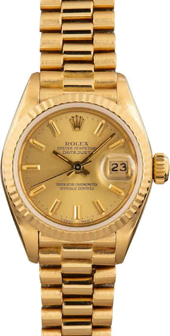 Rolex Lady Datejust 69178 Champagne Index Dial