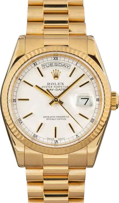 Rolex Day-Date President 118238 White Dial