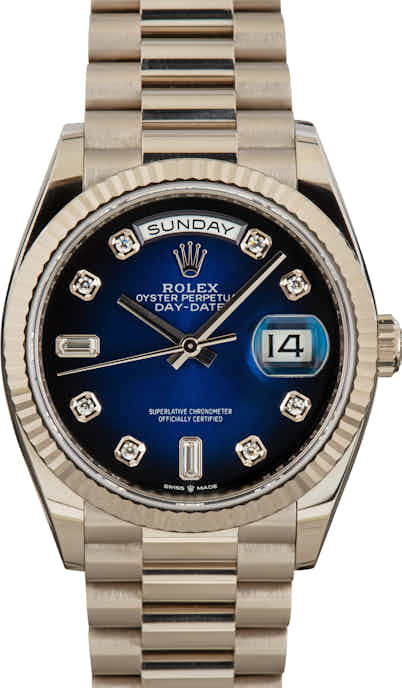 Rolex Day-Date President 128239 Blue Diamond Dial