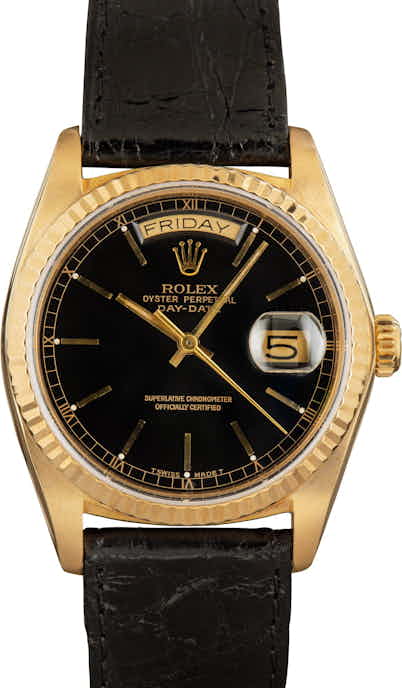 Rolex Day-Date 18038 Black Dial