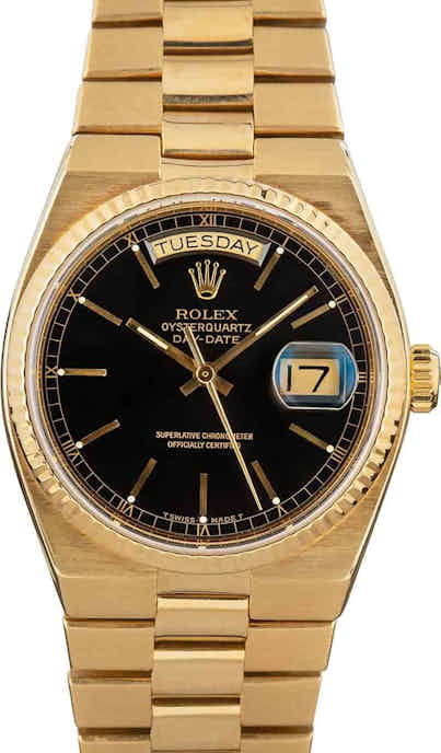 Rolex Day-Date OysterQuartz 19018 Yellow Gold