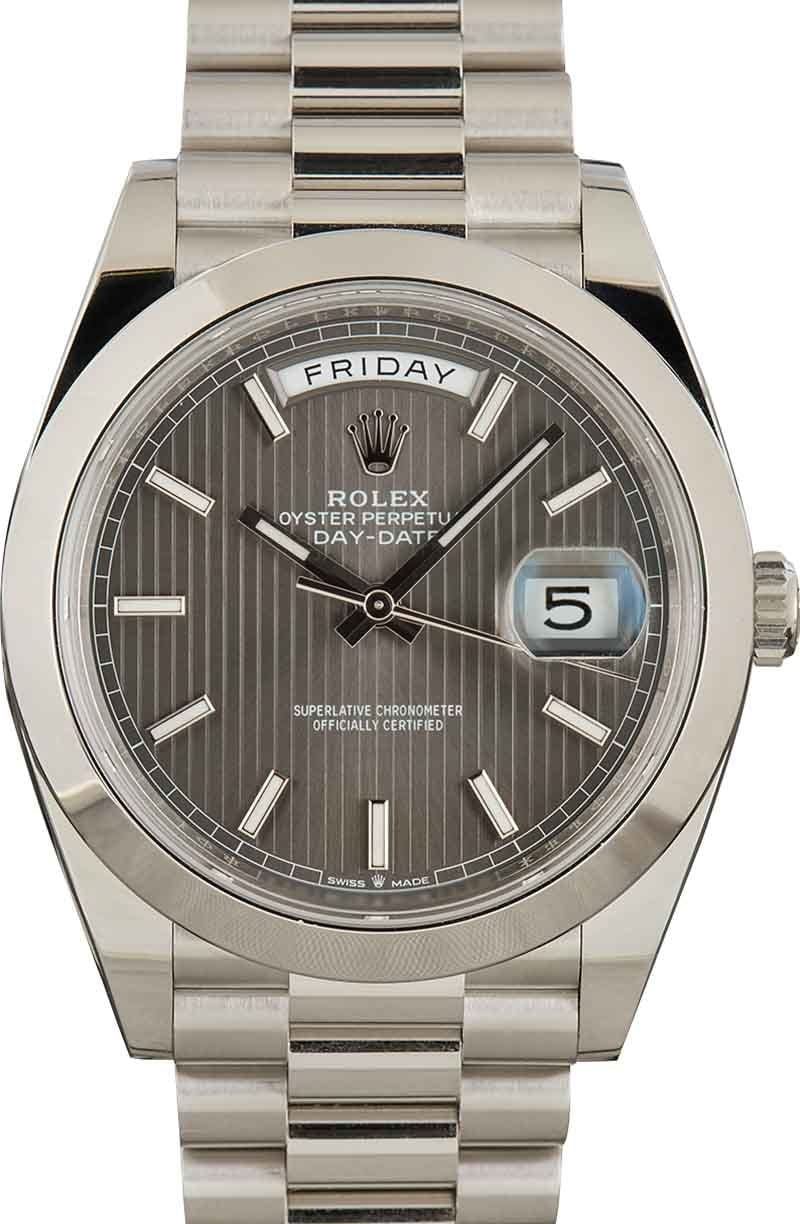 Rolex Day-Date 36mm 18346 Platinum Men's Watch | Swiss Made Corp