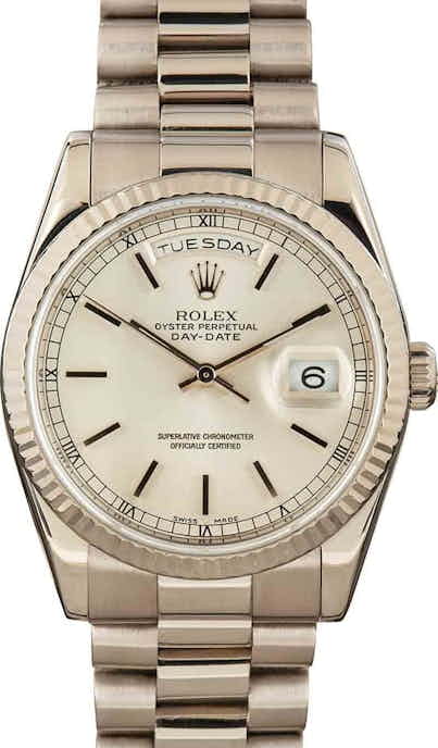 Pre-Owned Rolex President 118239 White Gold