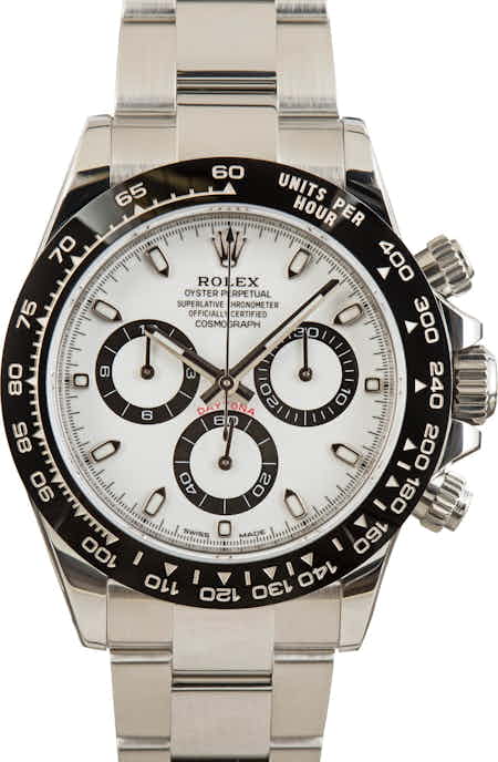 Pre-Owned Rolex Daytona 116500 Stainless Steel White Dial