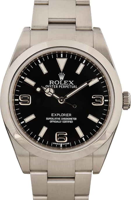 PreOwned Men's Rolex Explorer 214270 Stainless Steel