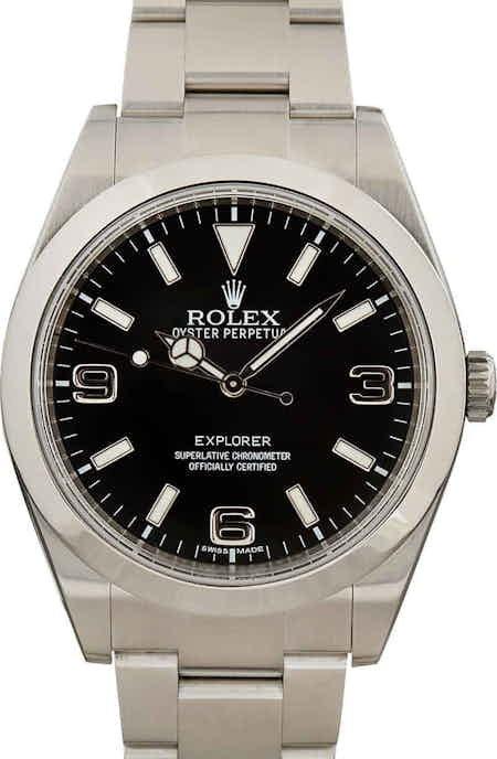 Rolex Explorer 214270 Black Mark I Dial