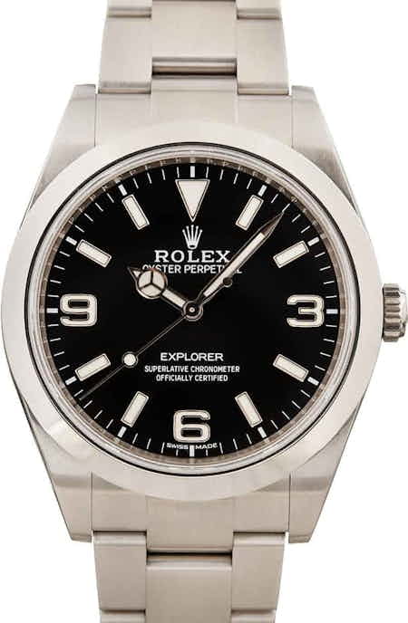 Pre-Owned Rolex Explorer 214270 Stainless Steel
