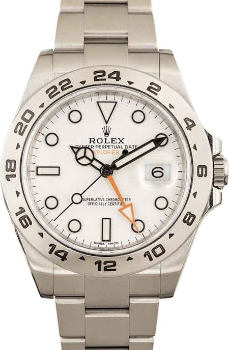 PreOwned Rolex Explorer II Ref 216570 'Polar' Dial