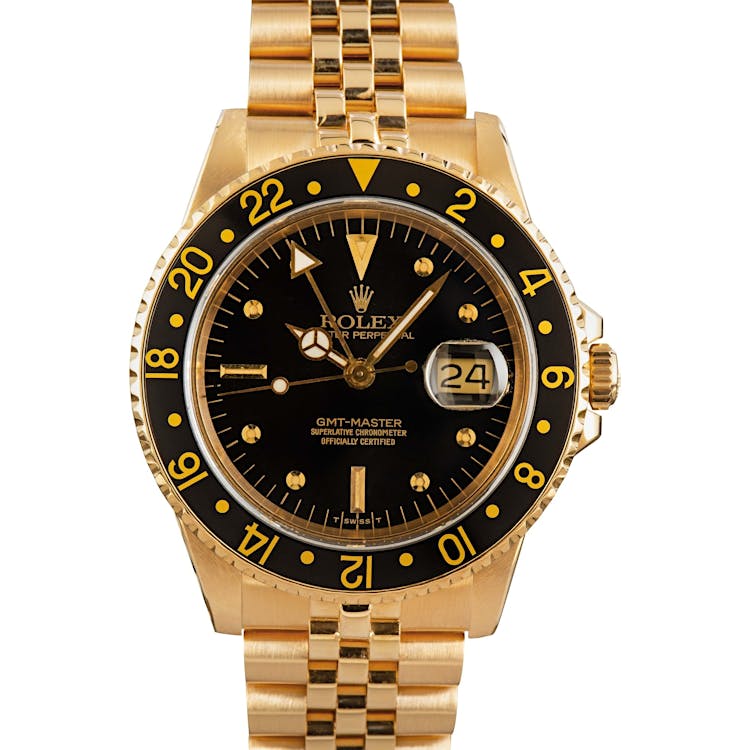 Rolex GMT-Master 16758 18K Yellow Gold Jubilee