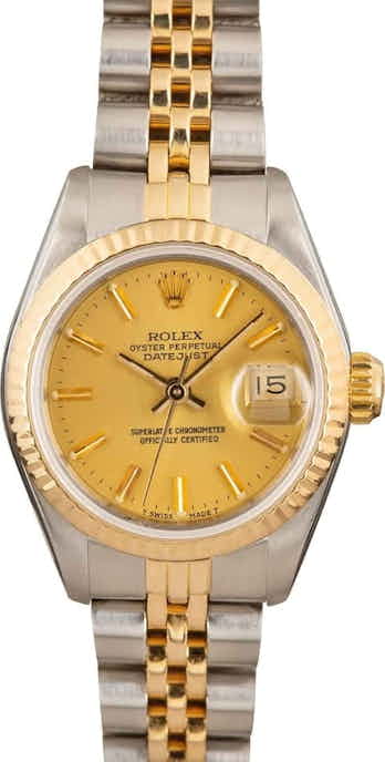 Ladies Rolex Datejust 69173 Steel & 18k Gold