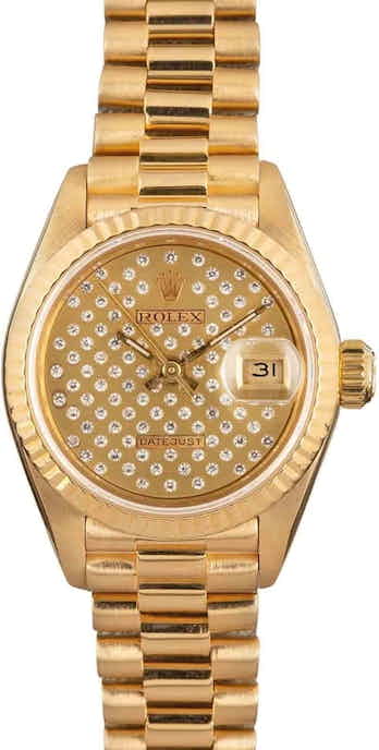 Pre-Owned Ladies Rolex President 69178 Yellow Gold