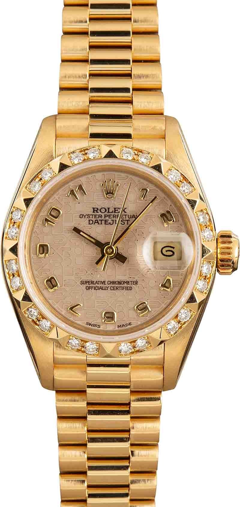 Rolex Datejust 69258 Ivory Womens Watches Bob s Watches