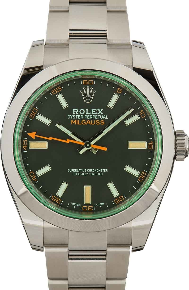 Buy Used Rolex Milgauss 116400 Bob s Watches Sku 163496 PL