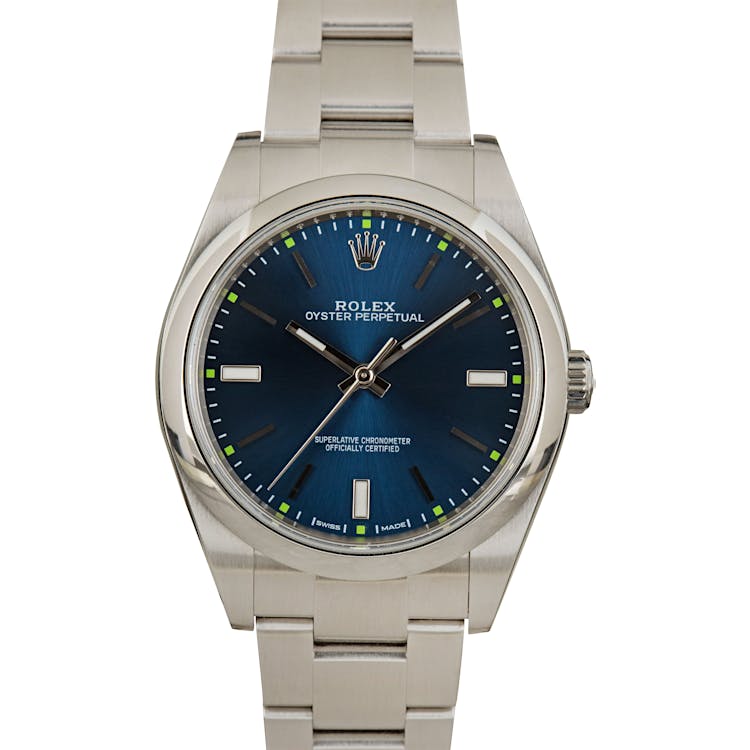 Rolex Oyster Perpetual 114300 Blue Dial