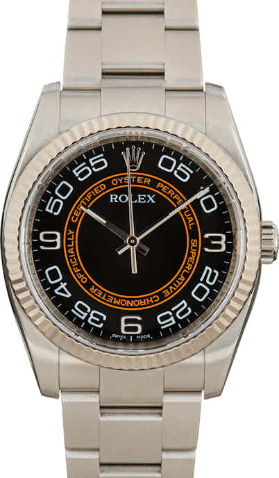 Rolex Oyster Perpetual 116034 Black Concentric Dial