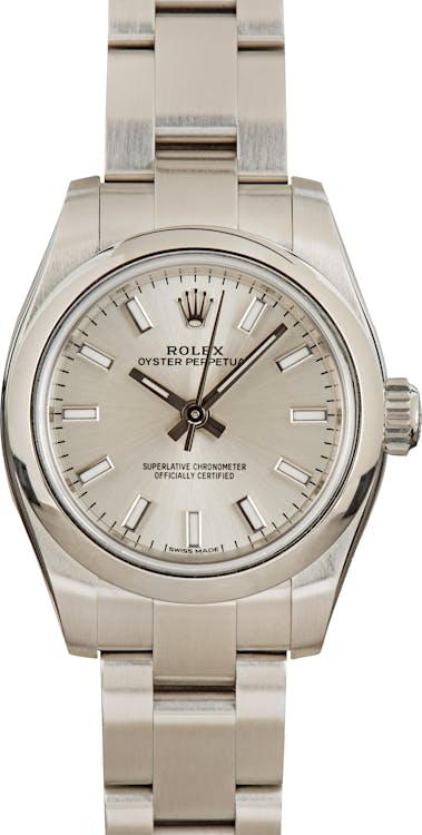 Rolex Lady Oyster Perpetual 176200 Silver Dial