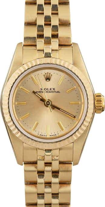 Ladies Oyster Perpetual 6719 Yellow Gold