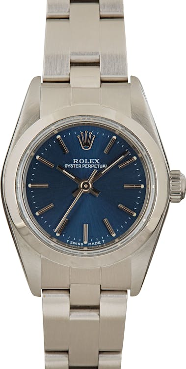 Ladies Rolex Oyster Perpetual 76080 Stainless Steel