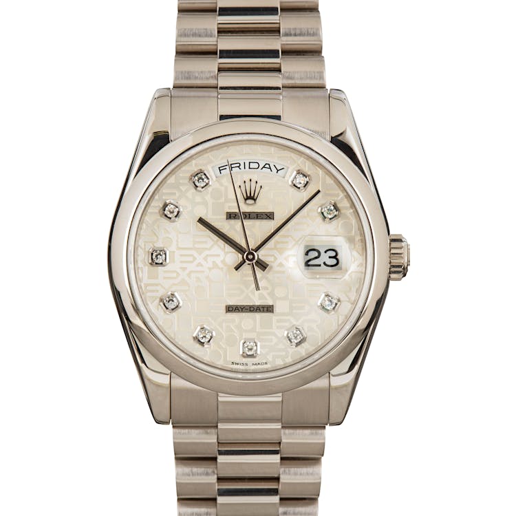 Rolex Day-Date President 118209 White Gold