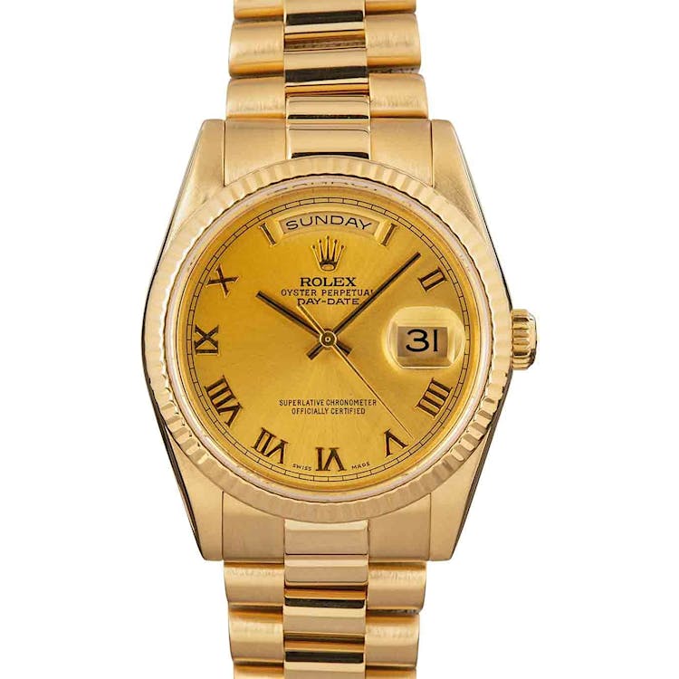 PreOwned Rolex President 118238 Champagne Dial