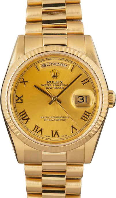 PreOwned Rolex President 118238 Champagne Dial