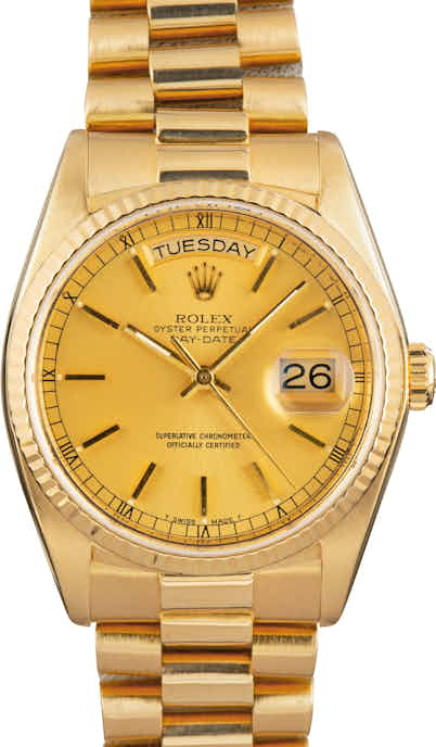 Pre-Owned Rolex President 18038 Index Dial
