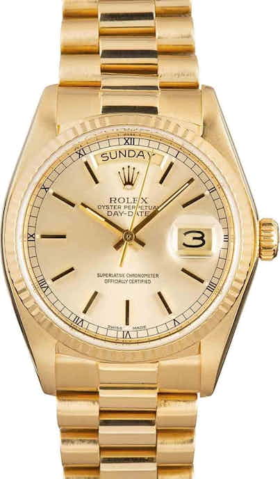 Used Rolex President 18038 Champagne Dial