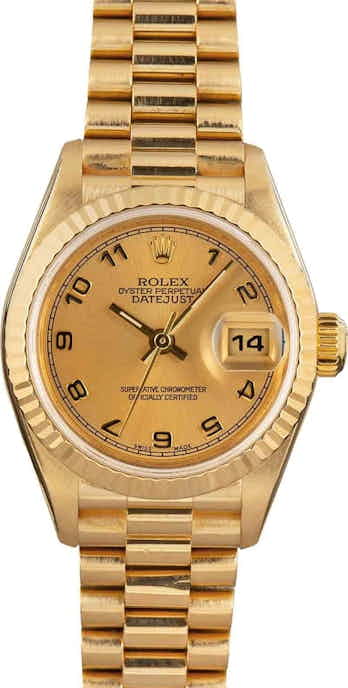 Pre-Owned Rolex President 279178 Champagne