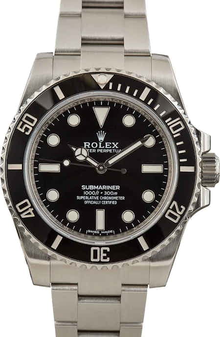 Men's Rolex Submariner 114060 Ceramic Bezel
