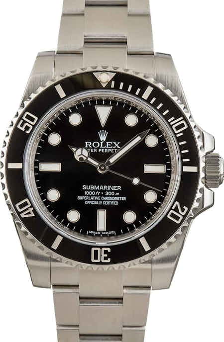 Used Rolex Submariner 114060 No Date Dial