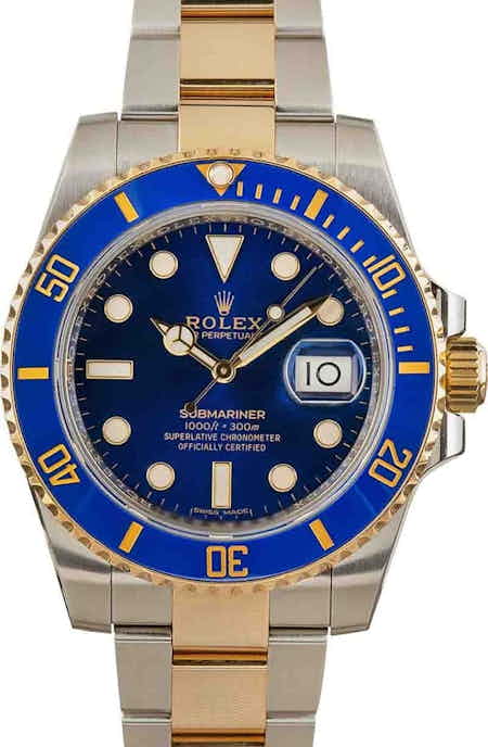 Used Rolex Submariner 116613 Two Tone Oyster Bracelet