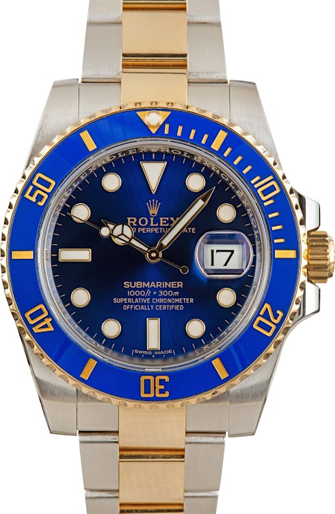 Used Rolex Submariner 116613 Blue Ceramic Bezel