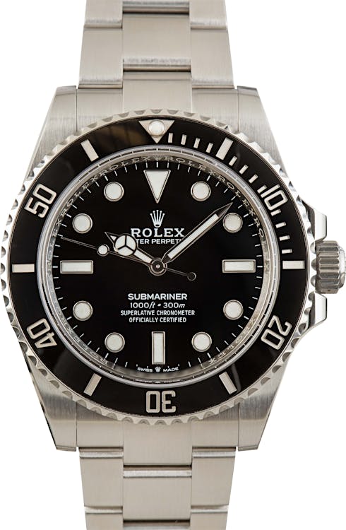 Rolex Submariner 124060 Black No Date Dial