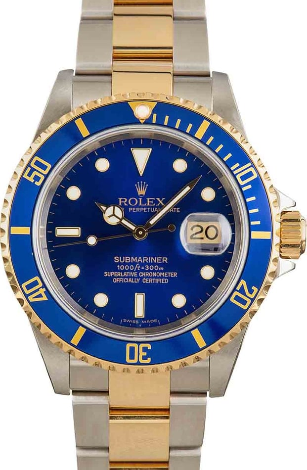 Blue and shop silver rolex