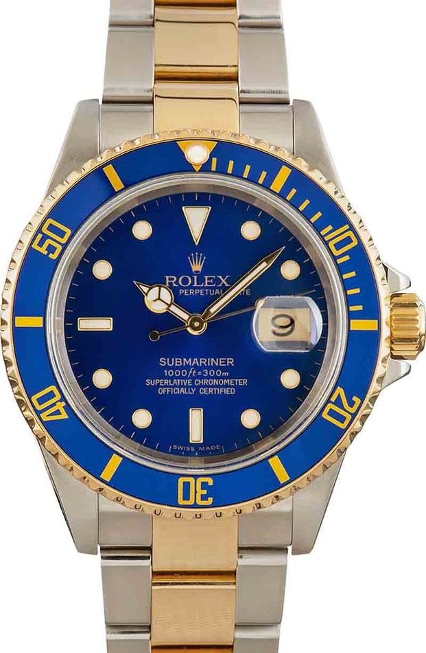 Rolex blue and discount gold