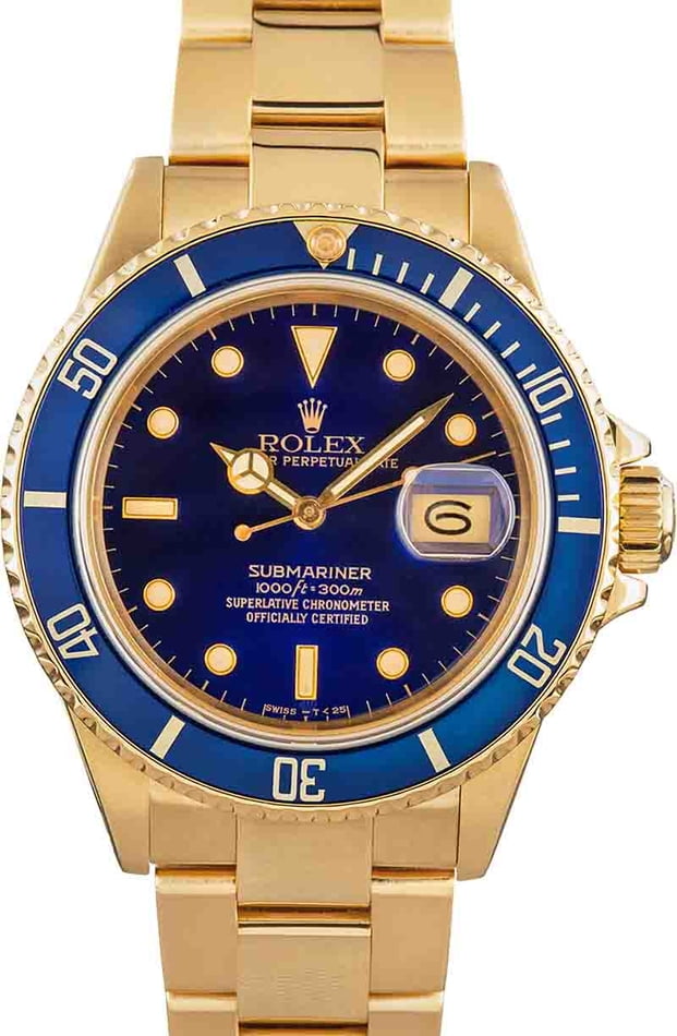 Buy Used Rolex Submariner 16808 Bob s Watches Sku 158094