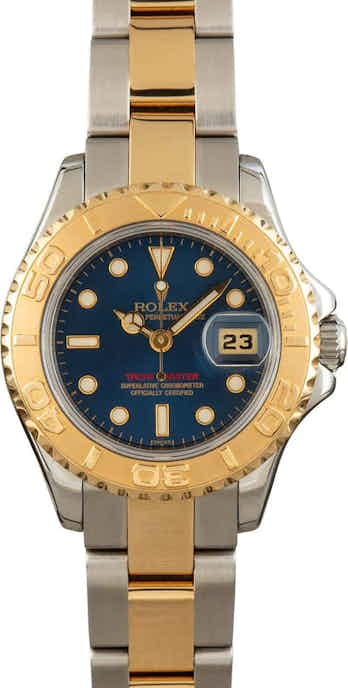 Ladies Rolex Yacht-Master 69623 Blue Dial