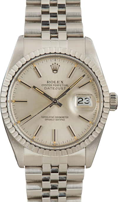 Pre-Owned Rolex Datejust 16030 Silver Dial