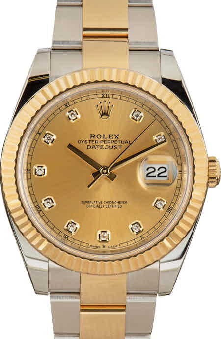 Pre-Owned Rolex Datejust 41 Ref 126333 Champagne Dial