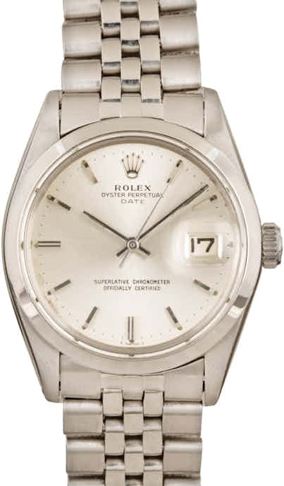 Rolex Date 1500 Vintage Steel Watch