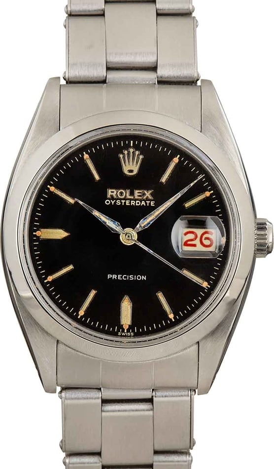 Buy Used Rolex Date 6494 | Bob's Watches - Sku: 156611