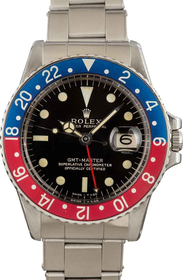 Buy Used Rolex GMT Master 1675 Bob s Watches Sku 128280