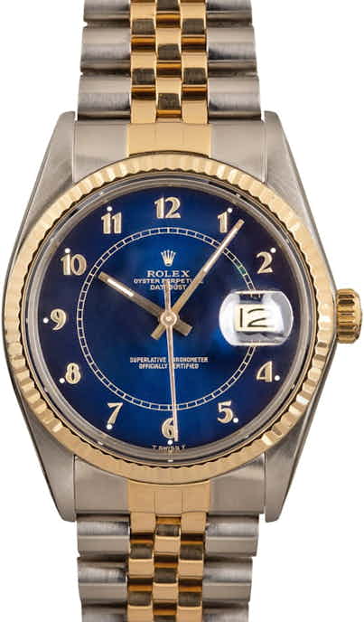 Rolex Datejust 16013 Blue Arabic